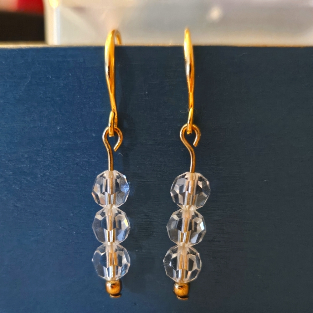 Elegant Vintage Crystal  Earrings